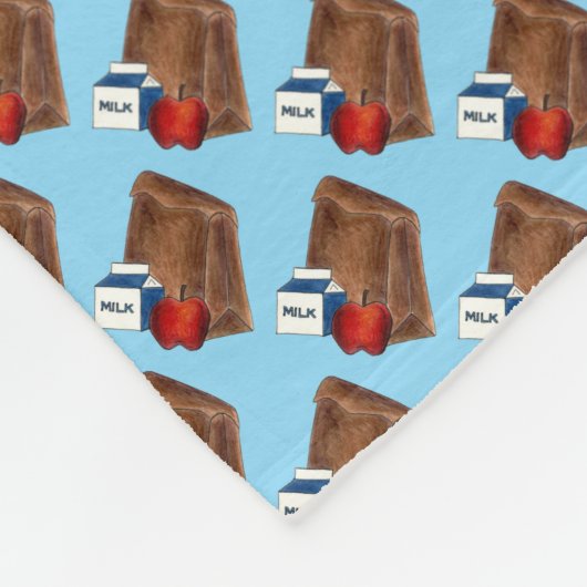 Couverture Polaire Sac Brown Sack École Déjeuner Lady Teacher Cafétér (Coin)