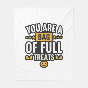 Couverture Polaire Sac de friandises d'Halloween Dessin vectoriel vin