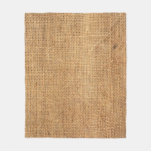 Couverture Polaire Sacoche Burlap Brown : Arrière - plan de tissu tex (Devant)