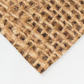 Couverture Polaire Sacoche Burlap Brown : Arrière - plan de tissu tex (Coin)
