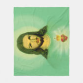 Couverture Polaire Sacré Coeur de Jésus Fleece Blanket, (Devant)