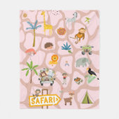 Couverture Polaire Safari Adventure Fleece Blanket - Explore the Wild (Devant)