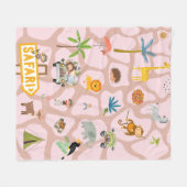 Couverture Polaire Safari Adventure Fleece Blanket - Explore the Wild (Devant (Horizontal))