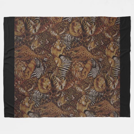 COUVERTURE POLAIRE SAFARI JUNGLE (Devant (Horizontal))