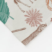 Couverture Polaire Safari personnalisé Boho Jungle (Coin)