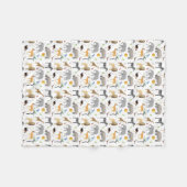 Couverture Polaire Safari Savanna Animaux multiples (Devant (Horizontal))