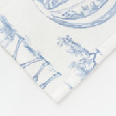 Couverture Polaire SAFARI TOILE MILESTONE Blanche, Bébé garçon bleu h (Coin)