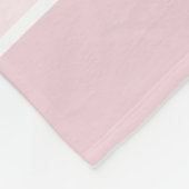 Couverture Polaire Safari-Zèbre rose et nom de la fille (Coin)