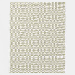 Couverture Polaire Sage Green Geometric Pattern Fleece Blanket