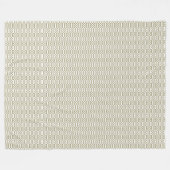 Couverture Polaire Sage Green Geometric Pattern Fleece Blanket (Devant (Horizontal))