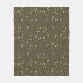 Couverture Polaire Sage Green Watercolor French Country Olive Pattern (Devant)
