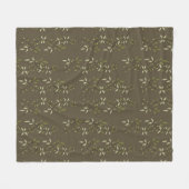 Couverture Polaire Sage Green Watercolor French Country Olive Pattern (Devant (Horizontal))