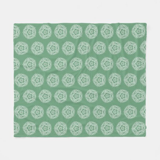 Couverture Polaire Sage Mandala (Devant (Horizontal))