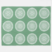 Couverture Polaire Sage Mandala (Devant (Horizontal))