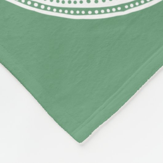 Couverture Polaire Sage Mandala (Coin)