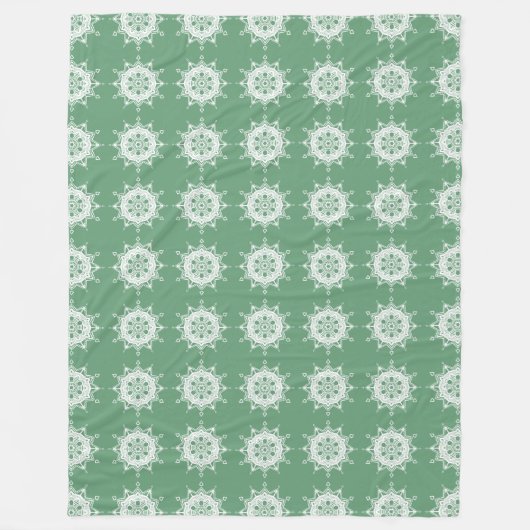 Couverture Polaire Sage Mandala (Devant)