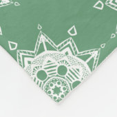Couverture Polaire Sage Mandala (Coin)