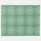 Couverture Polaire Sage Mandala (Devant (Horizontal))