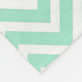 Couverture Polaire Sage Vert noir rayé Monogramme polaire Blanke (Coin)