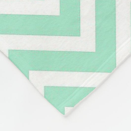 Couverture Polaire Sage Vert noir rayé Monogramme polaire Blanke (Coin)