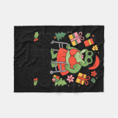 Couverture Polaire Sagging But Still Gagging Funny Christmas Frog Hol (Devant (Horizontal))