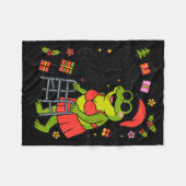 Couverture Polaire Sagging But Still Gagging Funny Christmas Frog Hol (Devant (Horizontal))