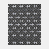 Couverture Polaire Sagittarius SIGNE Zodiaque Style fibre de carbone (Devant)