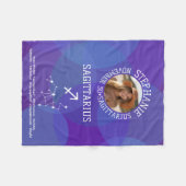 Couverture Polaire Sagittarius Zodiac Astrologie Signe Photo Date de  (Devant (Horizontal))