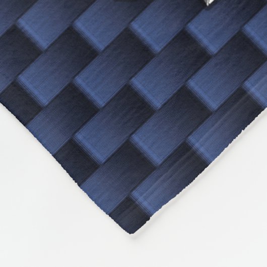 Couverture Polaire Sagittarius Zodiac Sign on Blue Carbon Fibre Print (Coin)