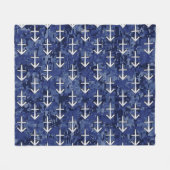 Couverture Polaire Sagittarius Zodiac Sign on Navy Camouflage numériq (Devant (Horizontal))