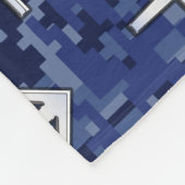 Couverture Polaire Sagittarius Zodiac Sign on Navy Camouflage numériq (Coin)