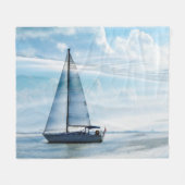 Couverture Polaire SailBoat & Nuds Fleece Blanket (Devant (Horizontal))