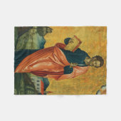 Couverture Polaire Saint Bartholomée l'icône orthodoxe apôtre (Devant (Horizontal))