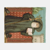 Couverture Polaire Saint Benedict of Nursia (Devant (Horizontal))