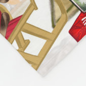 Couverture Polaire Saint Bernard Chien Noël (Coin)