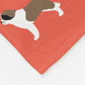 Couverture Polaire Saint Bernard Dogs Motif (Coin)