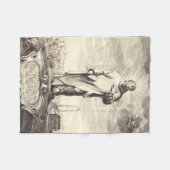Couverture Polaire Saint Bruno de Cologne Gravure Ancienne Style Arti (Devant (Horizontal))