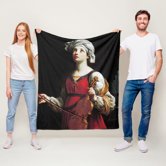 Couverture Polaire Saint Cecilia (St. Cecilia), Guido Reni (En situation)