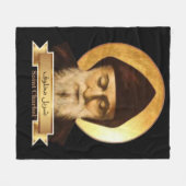 Couverture Polaire Saint Charbel Fleece Blanche (Devant (Horizontal))