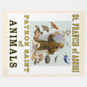 Couverture Polaire SAINT FRANCIS d'ASSISSI (Devant (Horizontal))