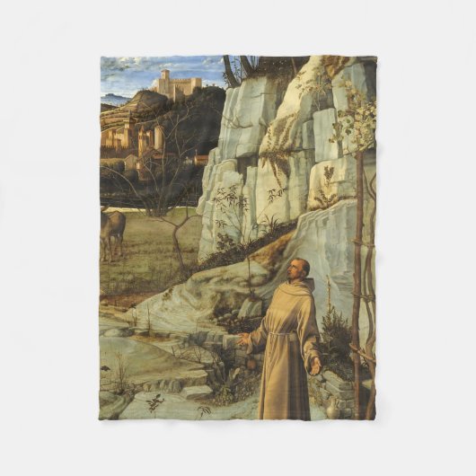 Couverture Polaire Saint François Dans Le Désert Par Giovanni Bellini (Devant)