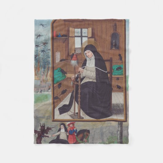 Couverture Polaire Saint Gertrude de Helfta par Simon Bening (Devant)