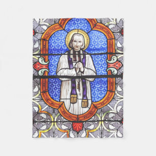 Couverture Polaire Saint Jean Vianney Guide de l'Âme Premium Impressi