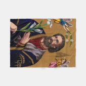 Couverture Polaire Saint Joseph Guardian de la Sainte Famille (Devant (Horizontal))