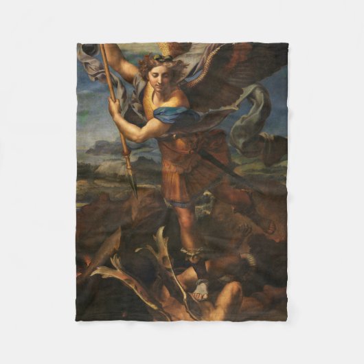 Couverture Polaire Saint Michel vainquant Satan (Devant)