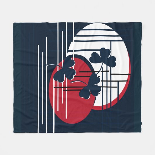 Couverture Polaire Saint Patrick, abstraction (Devant (Horizontal))