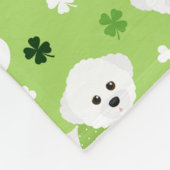 Couverture Polaire Saint Patrick's Day Bichon Frise (Coin)