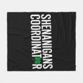 Couverture Polaire Saint Patrick's Day Shenanigan Coordonnateur (Devant (Horizontal))