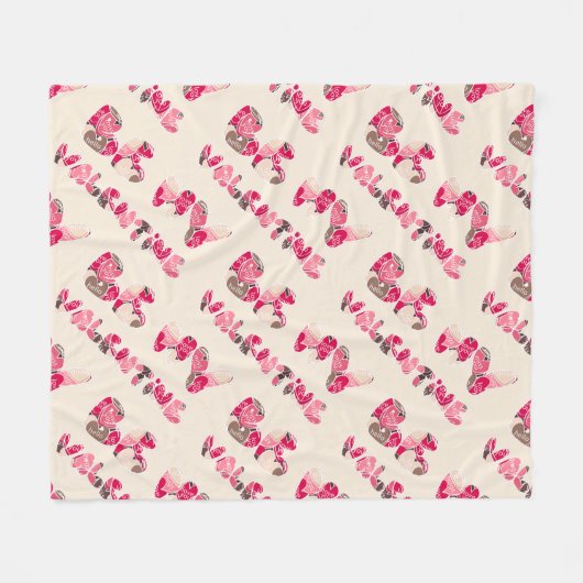 Couverture Polaire Saint Valentin. (Devant (Horizontal))