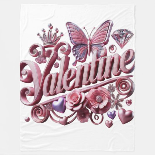 Couverture Polaire Saint Valentin (Devant)